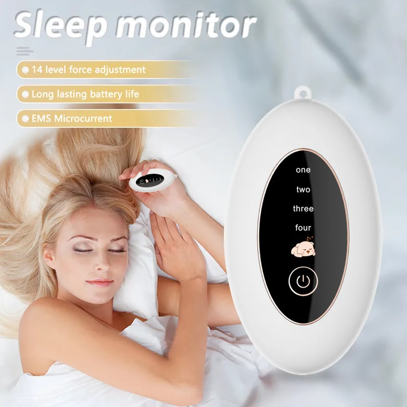 Handheld CES Micro Current Pulse Soothes Sleep Aid Device Physical White Noise Monitor Improves Sleep Quality Smart Sleeper