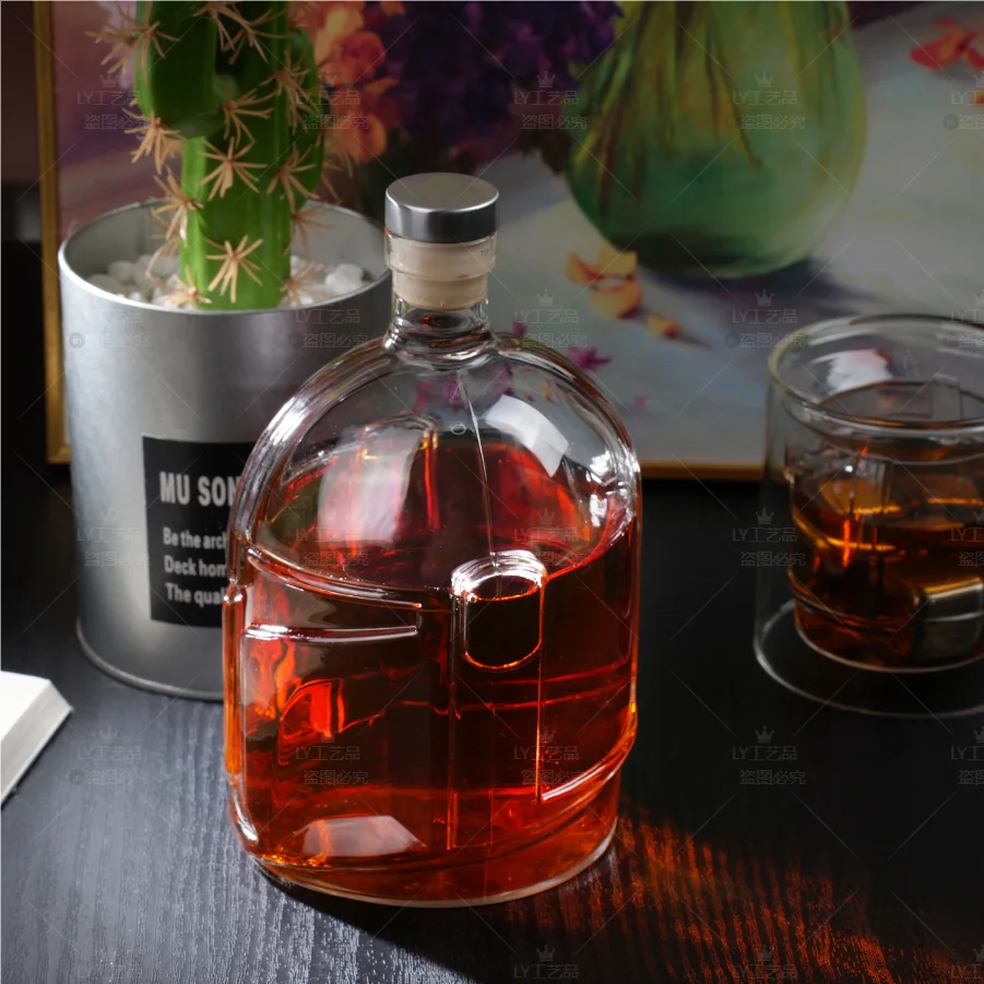 

1000ml Whiskey bottle back to the original, commemorative whiskey wine bottle, home decor, collection sculpture, handicrafts