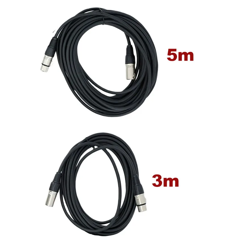 3M 5M 3pin xlr Male To Female extend Cable Audio Output and Input Apply To KTV Microphone 3 core XLR Connection cord 