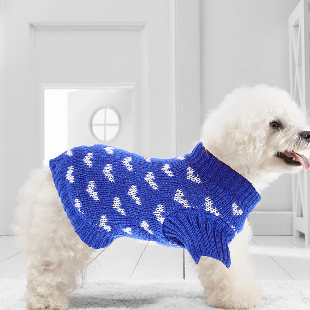 

Dog Sweater Comfortable Doggie Holiday Outfits Sweaters Dogs Cute Knitted Small