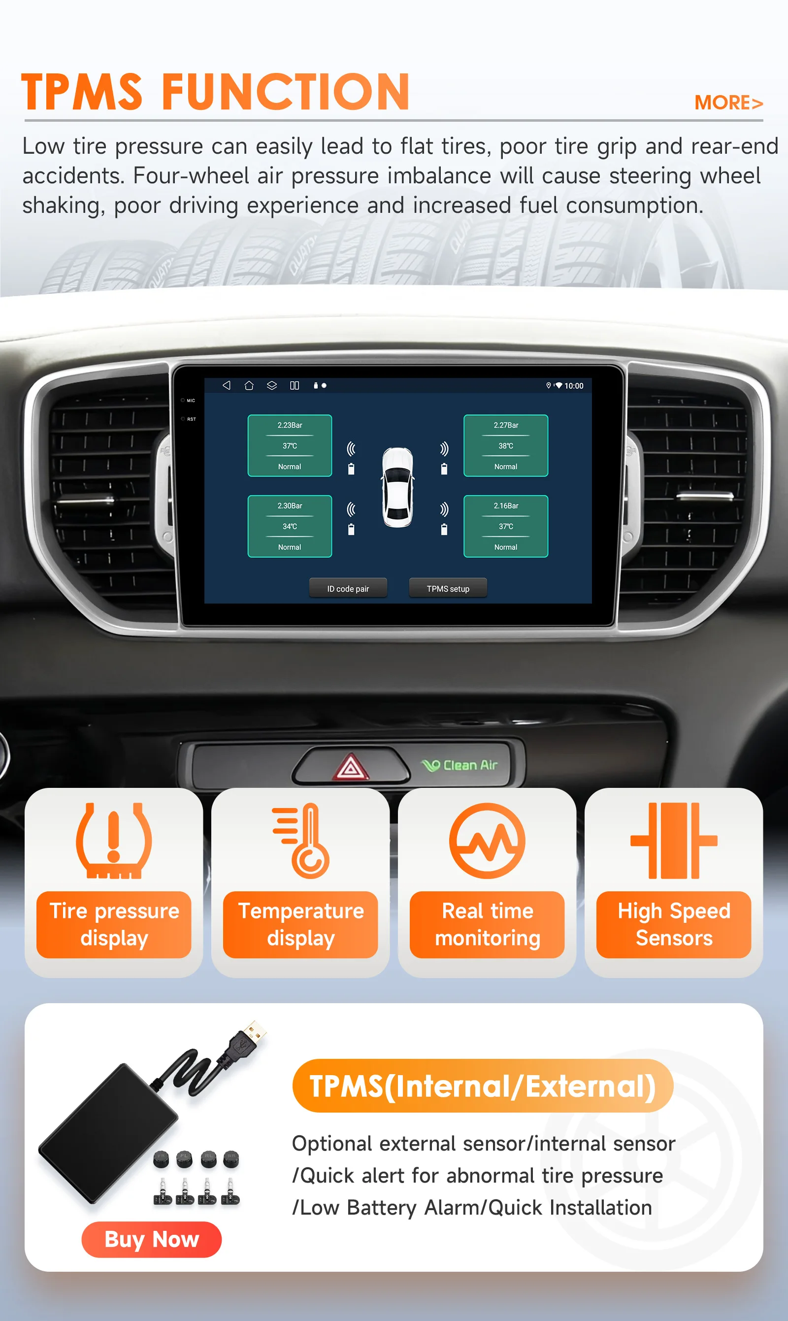 Hizpo 9-Zoll-Auto-Bildschirm für KIA Sportage 4 KX5 2016 2017 2018 Android Auto Navigation GPS Wireless Carplay Wifi Stereo Bluetooth – Detail 39