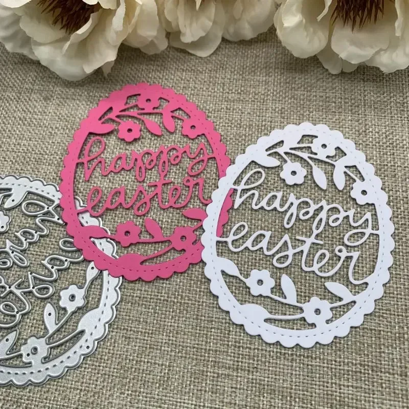 

Easter flower letter eggs Metal Cutting Dies Stencils For DIY Scrapbooking Decorative Handcraft Die Cutting Template Mold