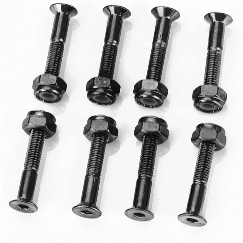 48 Set 1 Inch Skateboard Mounting Hardware Screws Bolts Skateboard Hardware Screws Skateboard Parts-B60B