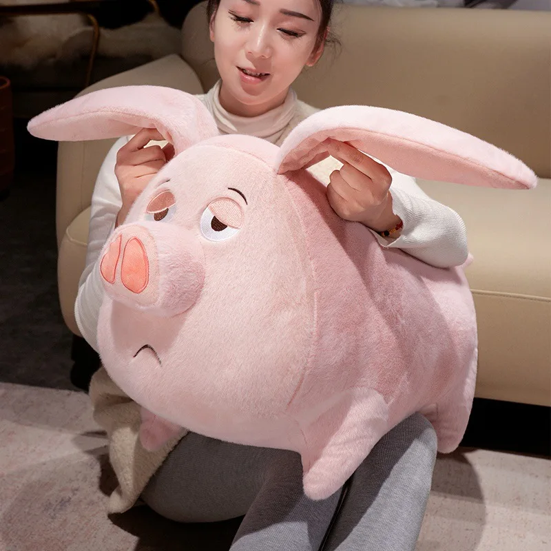 New Nezha Flying Pig Plush Toy Big Fat Pig Doll Magic Child Sea Surrounding Dolls Gift Decoration 24inch 60cm DY10285