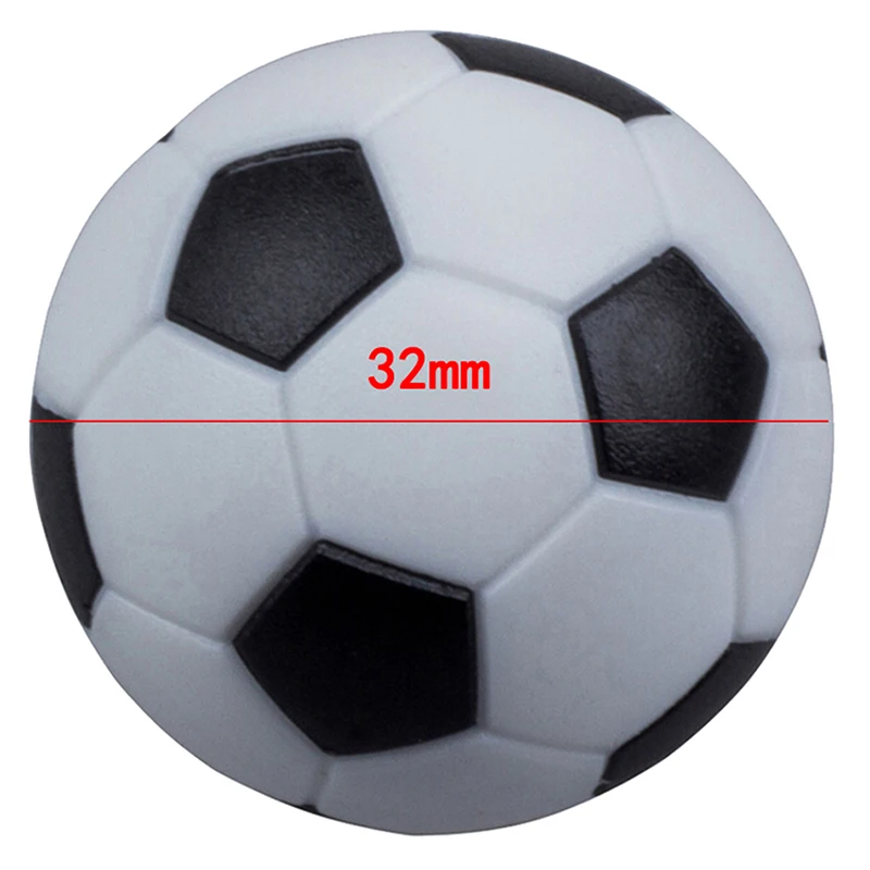 Mini balón de fútbol de mesa para niños, piezas de máquina de fútbol de resina, juguetes interactivos divertidos de moda, 32mm, 1 pieza