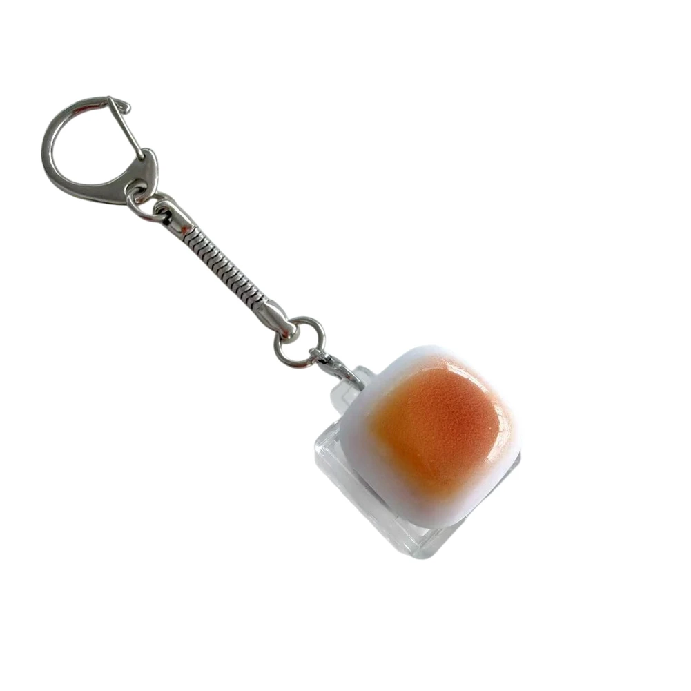 for caramel Bread Themed Fidget Toy with Keyboard Layout for Auditory Tactile Engagement Stress Relief for Tool for Daily Use