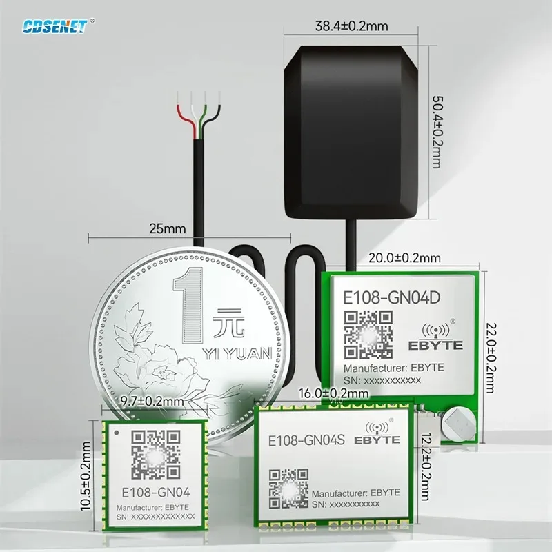 BDS/GPS/GLONASS/GALILEO GNSS Positioning Module RS485 CDSENET E108-GN04G  IP67 Waterproof Low Power Ceramic Antenna