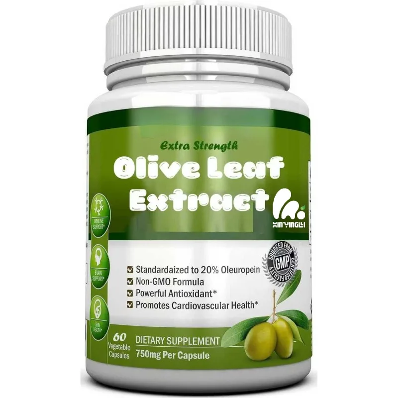

Olive leaf extract 750mg -60 capsules -20% oleuropein antioxidant support
