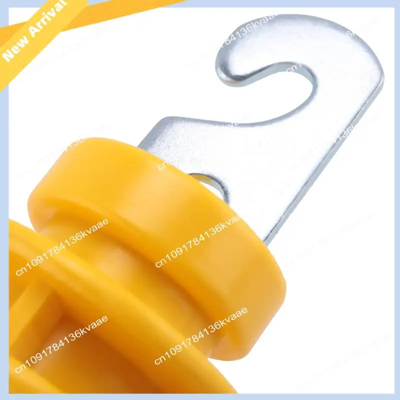 

M01K 8-Pack Electric Fence Rubber Gate, Electric Fence Spring Handle, Insulated Plastic Handle, Yellow Rubber Gate Handle Fence