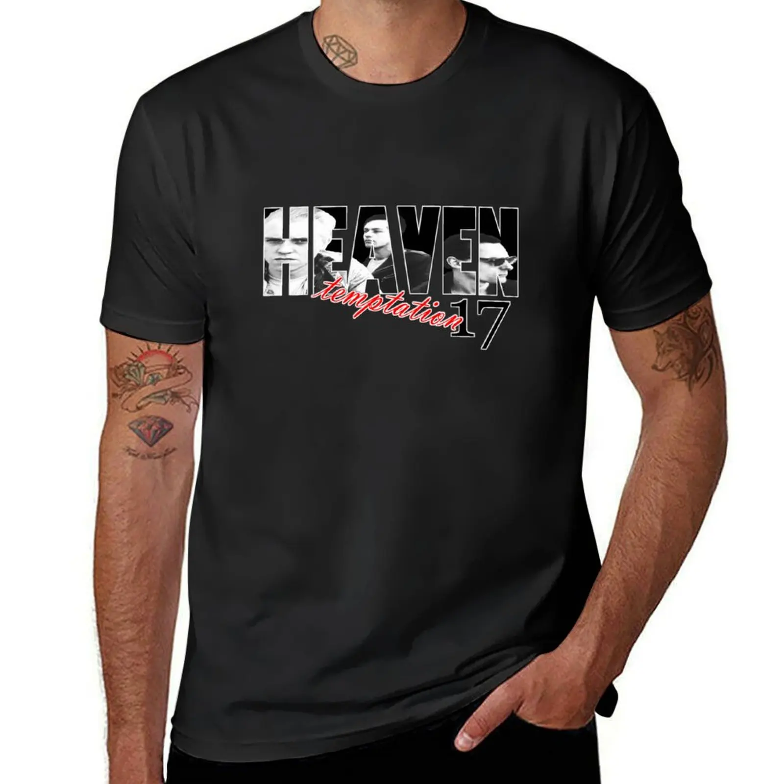 

Heaven 17 T-Shirt aesthetic clothes heavyweights animal prinfor boys designer t shirt men