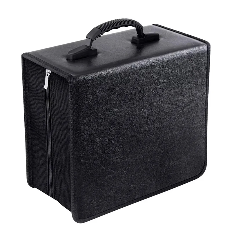 حافظة تنظيم تخزين الأقراص المضغوطة/DVD بسعة 400 محمولة، حامل أقراص مضغوطة عالي السعة للمنزل والسفر