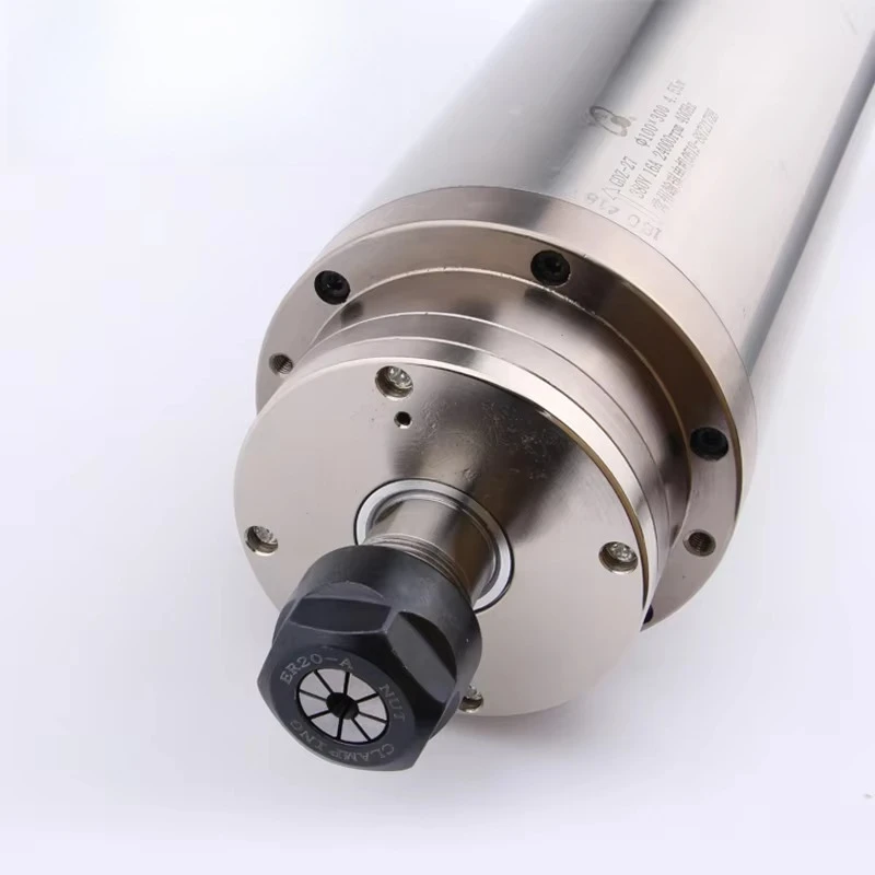 Diameter 100mm 4.5 Kw 380v 16a 24000rpm 400hz Cnc Spindle Motor Hqd Gdz 27 4.5kw Spindle Water Cooled