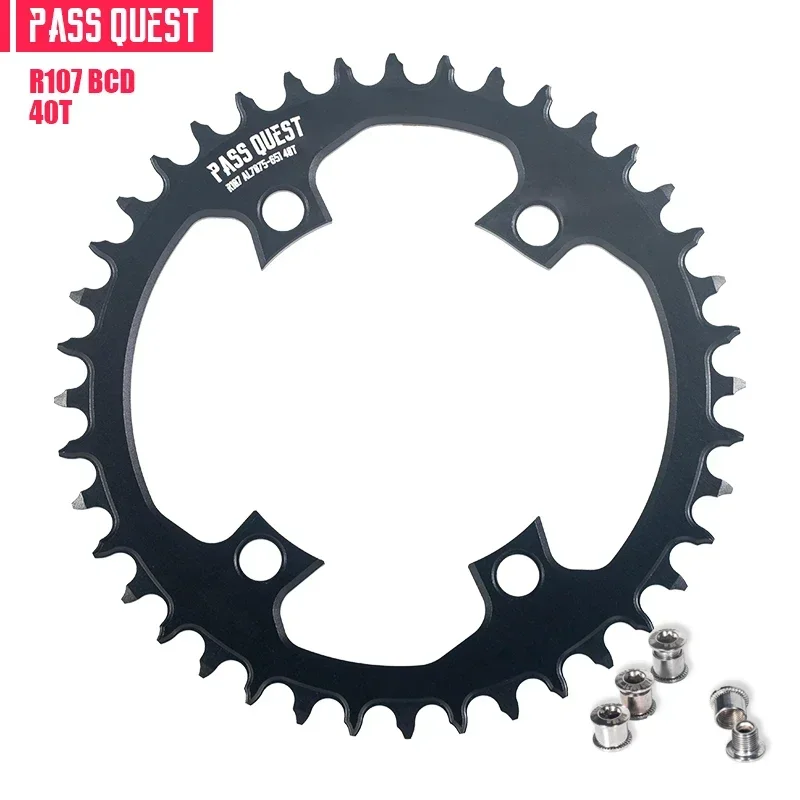 Pass Quest Round Kettingblad 107bcd Voor Sram Rivaliserende Axs 12S Crankset 107 Bcd Mtb Racefiets Kettingwiel 36 40 42 54 56 58 T