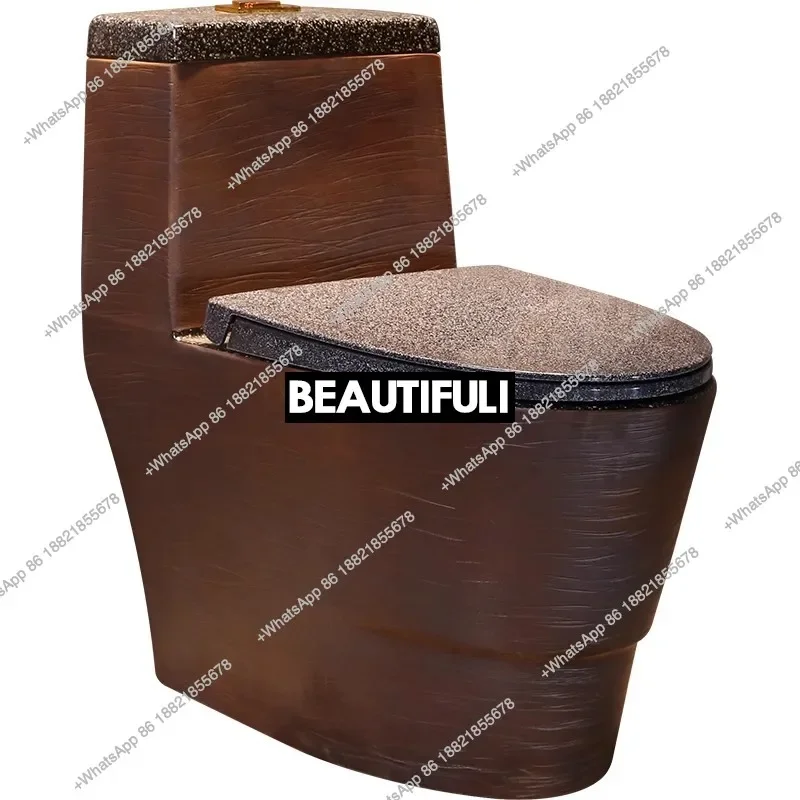 

Z136Retro art ceramic toilet household toilet jet siphon ordinary toilet