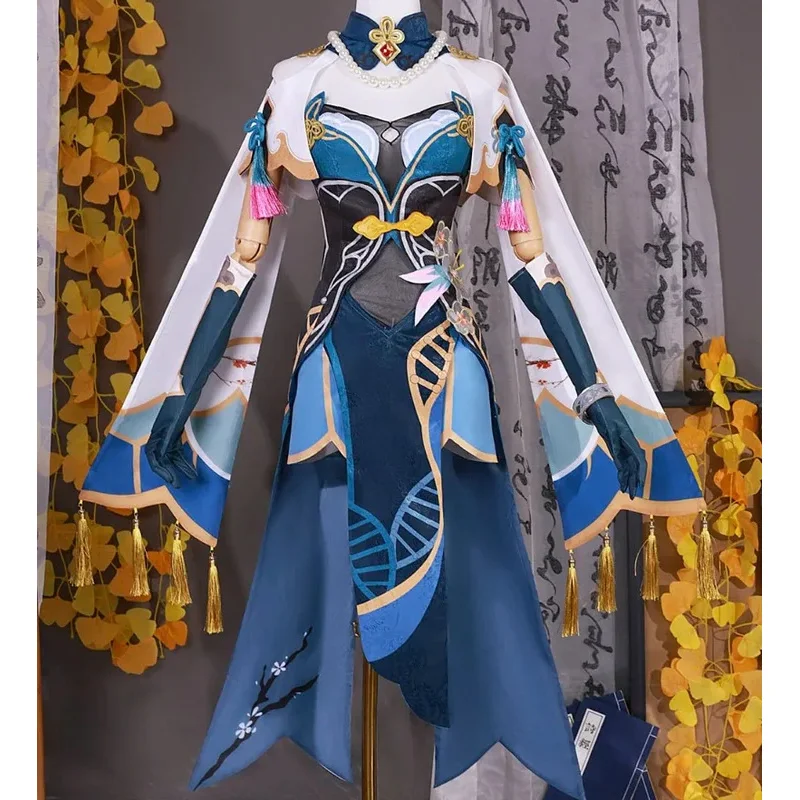 أزياء CyStar Rail Ruan Mei التأثيرية، فستان مثير للنساء، أزياء Ruanmei، مجموعة كاملة مع الملحقات