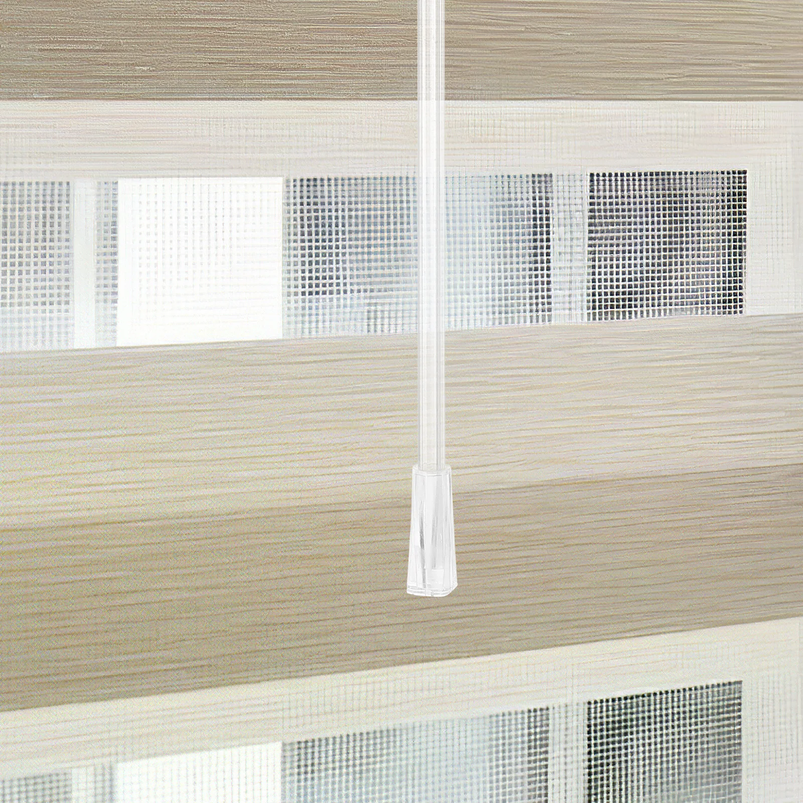 

2Pcs Window Blind Rods Curtain Pull Wand Replacement PP Blind Stick Opener for Drapery Control Blinds Stick Replacement