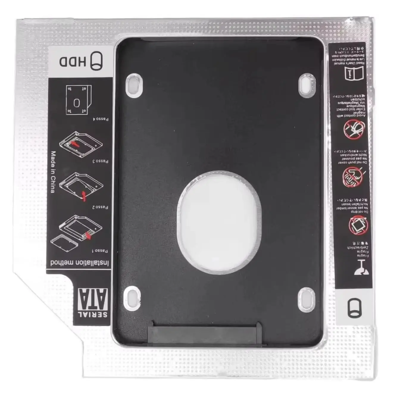 

Кронштейн-адаптер (кэди) для второго 2.5-дюймового жесткого диска 9.5 мм в оптический отсек для Sony SVE14A15FLB SVE14A35CXH SVF14AA1QX VPCSA3Q9E SVE14A290X SVE14A390X