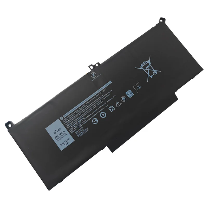 

F3YGT DJ1J0 Laptop Battery for Dell Latitude 12 7280 7290 E7280 E7290 13 7380 7390 E7380 E7390 14 7480 7490 E7480/7490 7.6V 60Wh