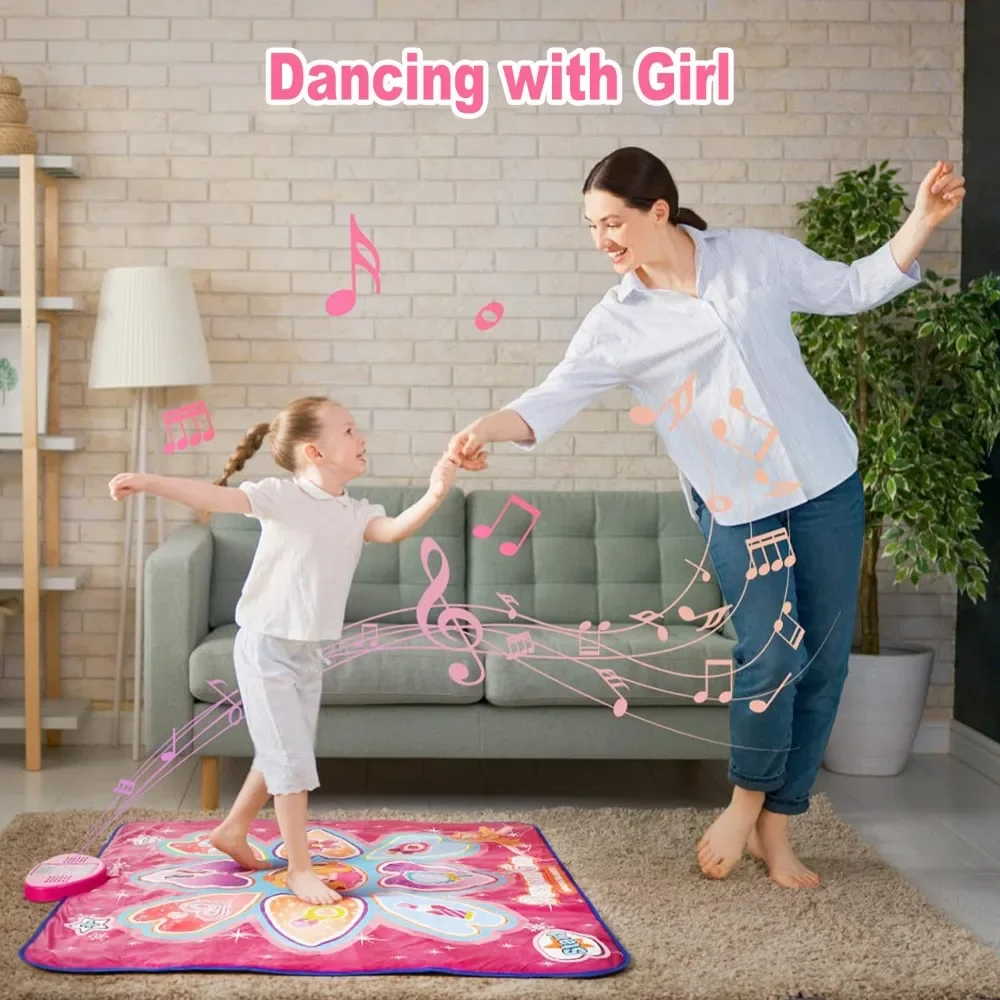 New Children\'s Electronic Dance Carpet Wireless Princess Multiple Modes Dance Mat Pedal Game Mat Music Carpet Girls Boys Toys