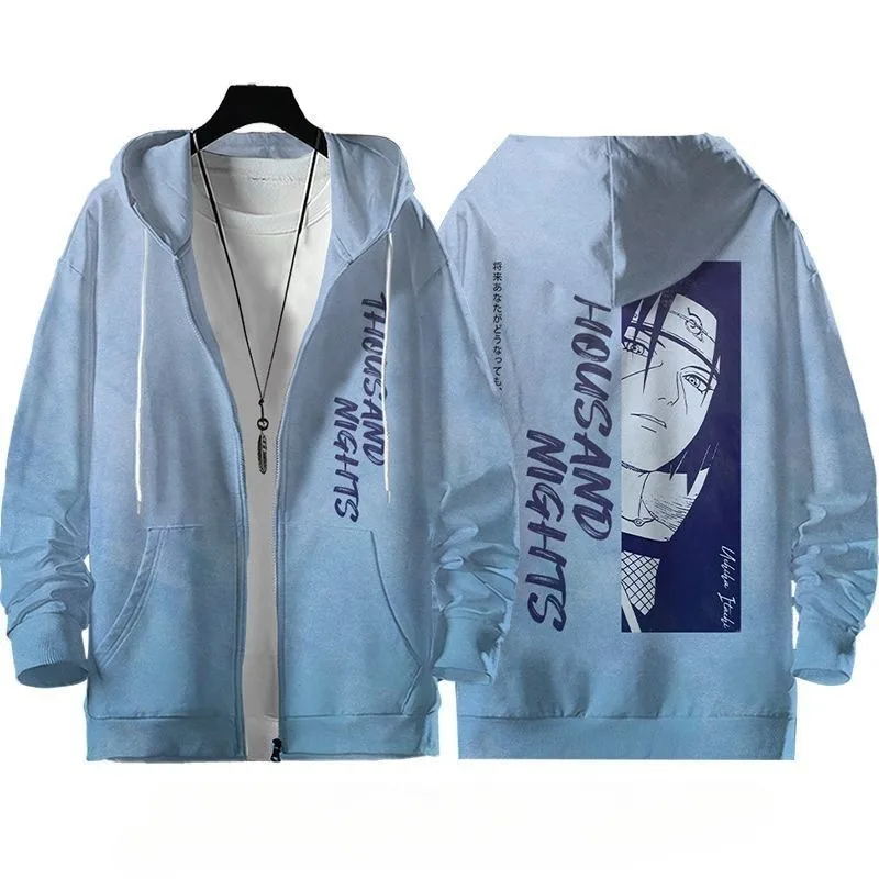 Naruto Uzumaki Naruto Hatake Kakashi anime peripheral boys spring and autumn short simple versatile hooded sweatshirt jacket - Image 5