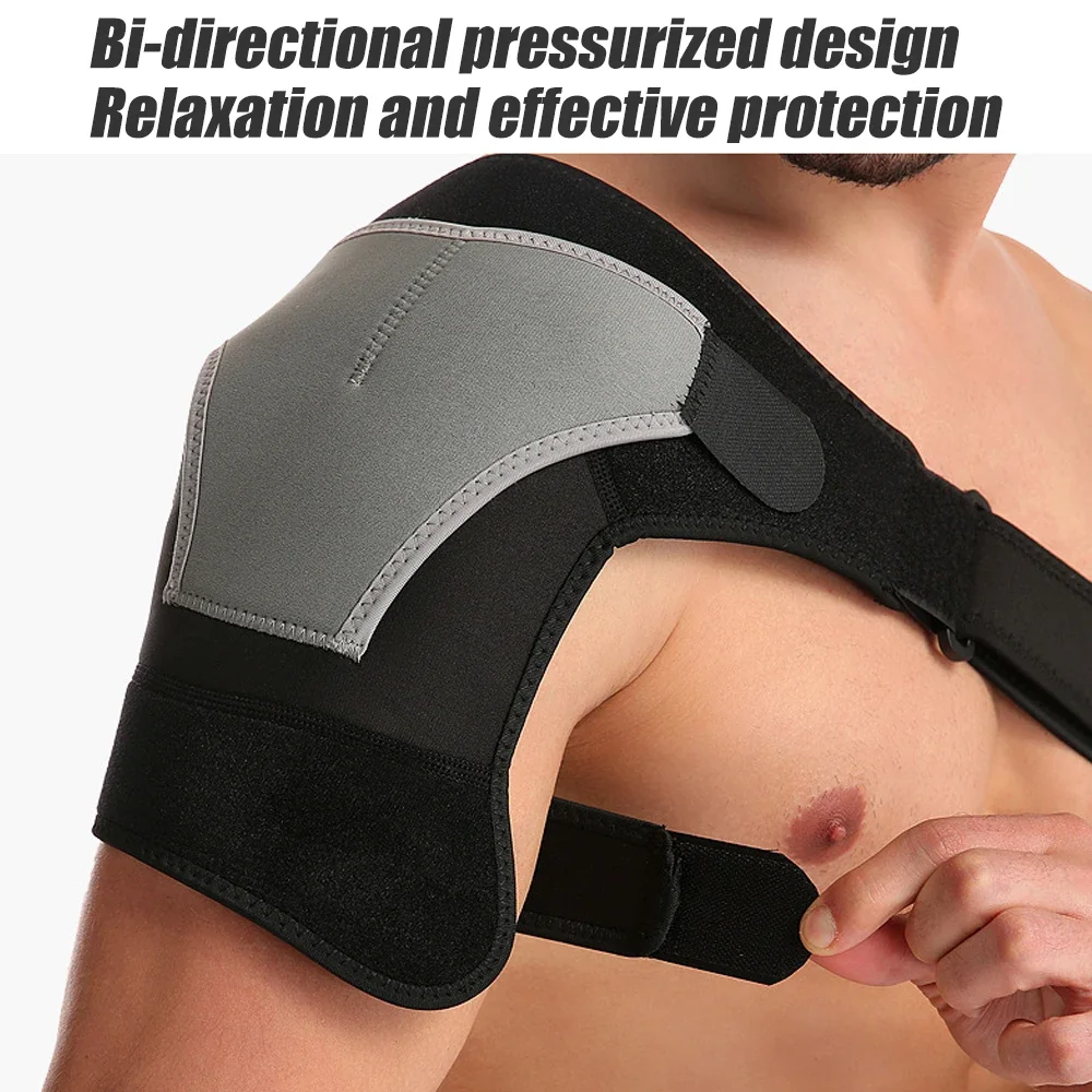 1Pcs Shoulder Brace Adjustable Shoulder Support With Pressure Pad for Injury Prevention, Sprain,Soreness,Tendinitis and Bursitis