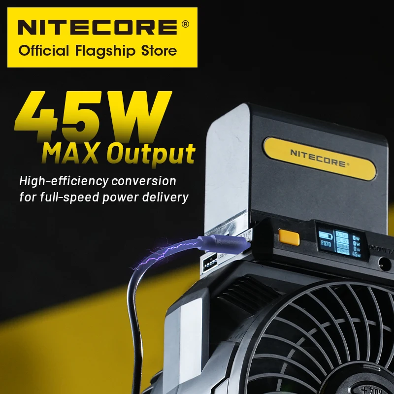 NITECORE BAP10 NP-F Battery Adapter Plate 45W Output 30W Input Display for Camera Monitor Video Switcher Phone Tablet