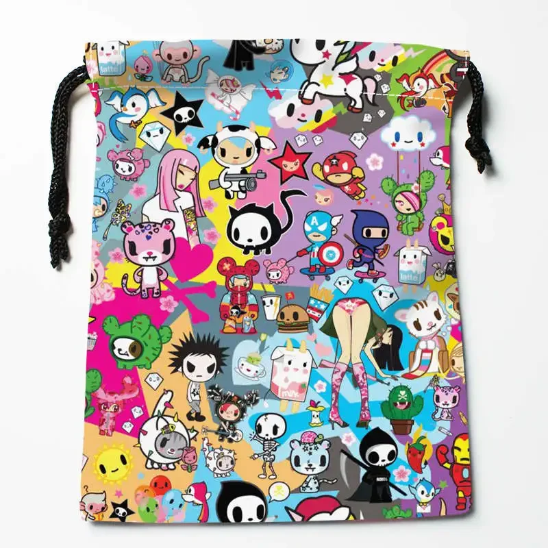 New Arrival Tokidoki Drawstring Bags Custom Storage Printed Receive Bag Type Bags  Storage Bags Size 18X22cm