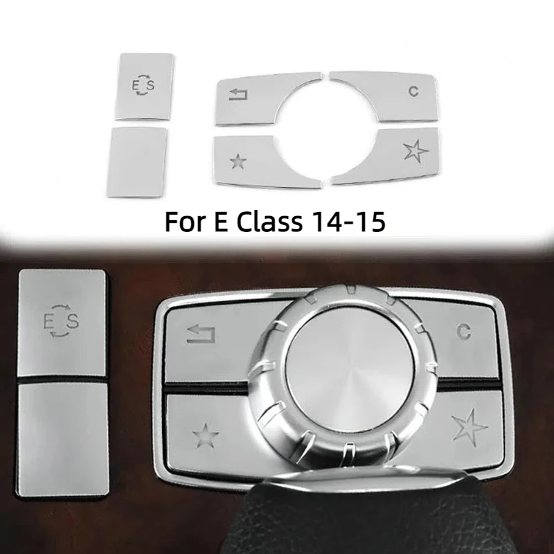 

Hot Sale 6pcs/set For Mercedes-Benz E Class W212 2010 2011 2012 2013 2014 2015 Car Center Console Multimedia Button Covers