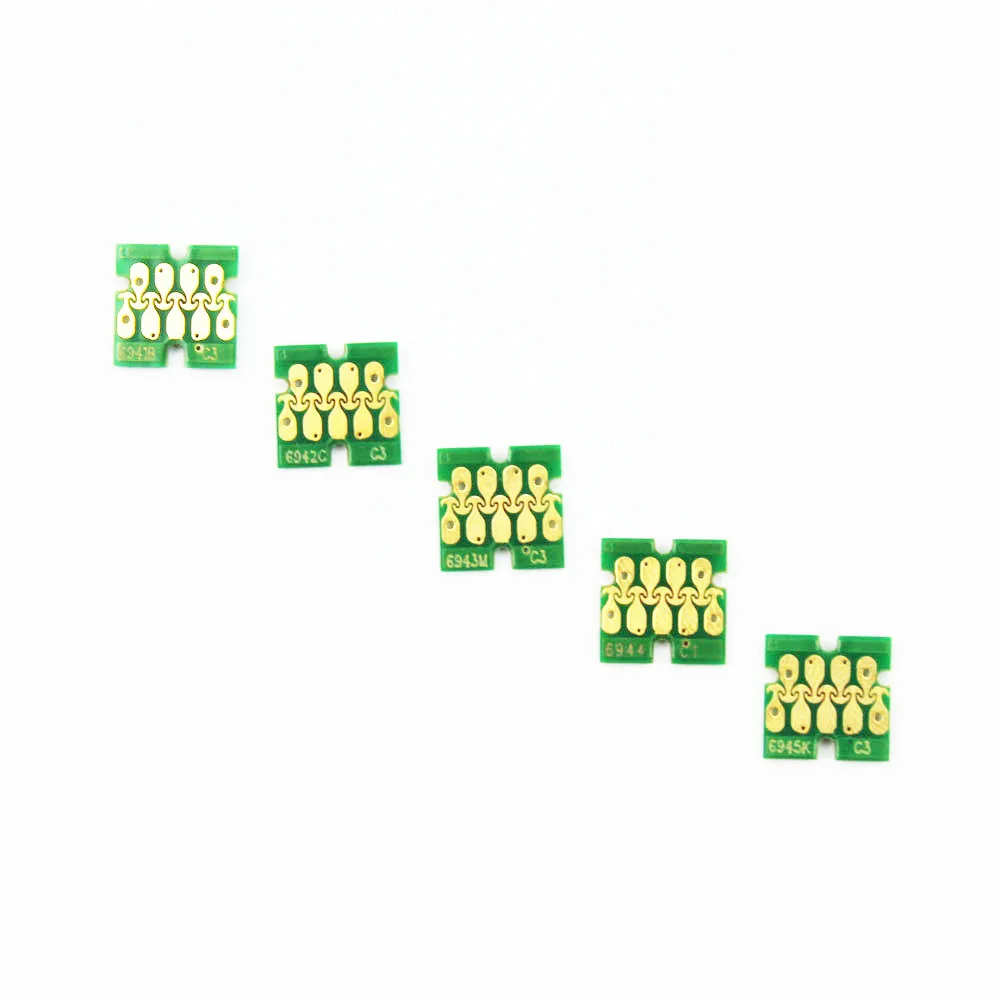 5 Colors Ink Cartridge Chip For Epson SC-T3000 T5000 T7000 T3070 T5070 T7070 T3270 T5270 T7270 T3200 T5200 T7200 T6941-T6945