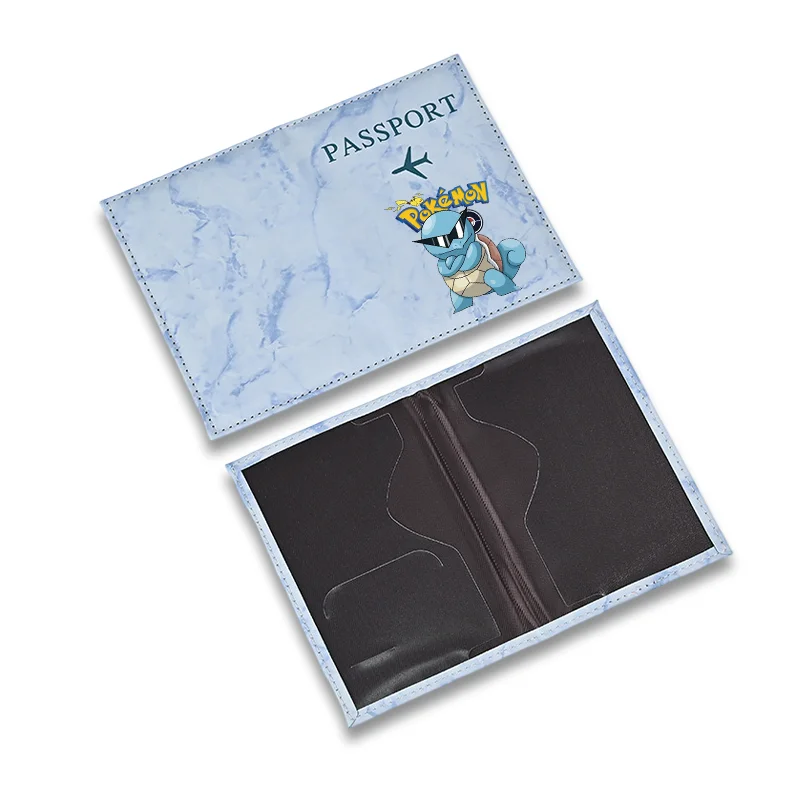 Cute Pikachued Passport Cover Protective Credit Card Case Holder ID Document Passport Wallet Fashion Printed Travel Storage Bags view 2