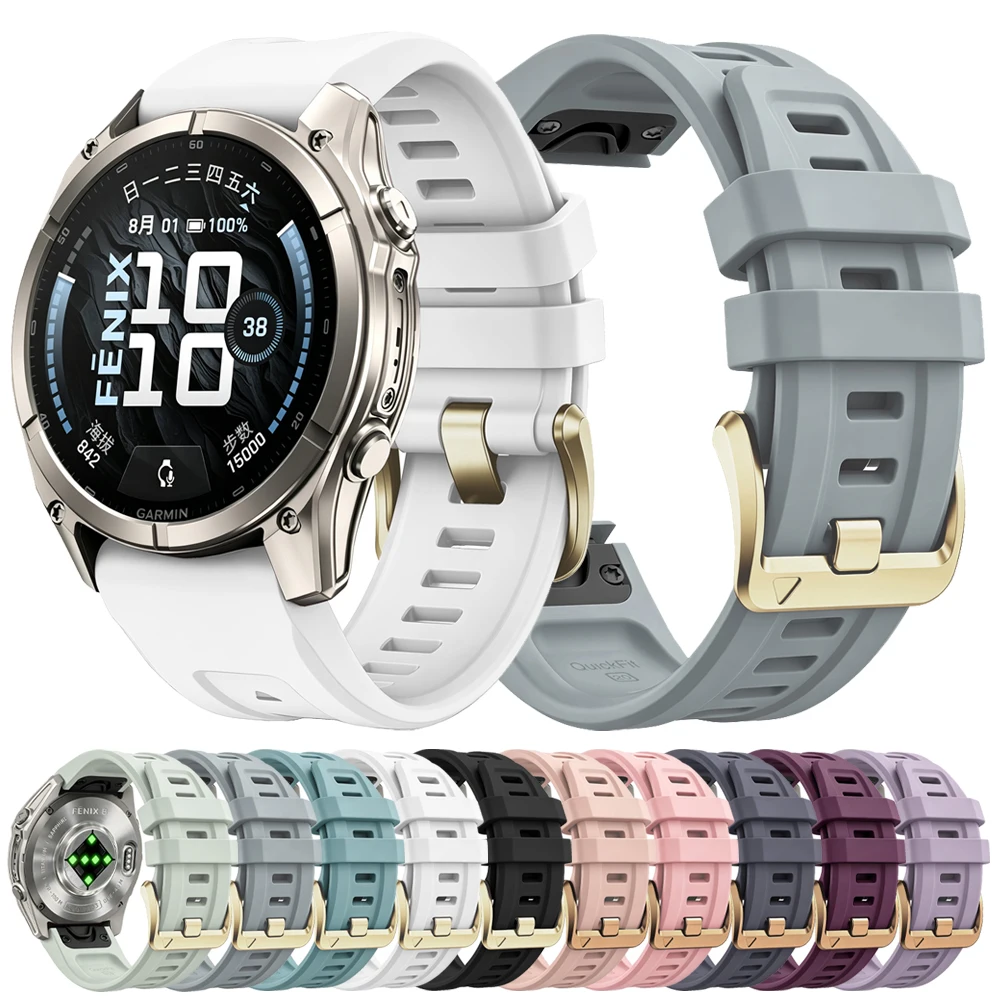 20mm QuickFit Watchband For Garmin Fenix 8 9 9Pro 43mm 7S 6S Pro 5S Plus Epix Pro 42mm instinct 2S Sport Silicone Strap Bracelet