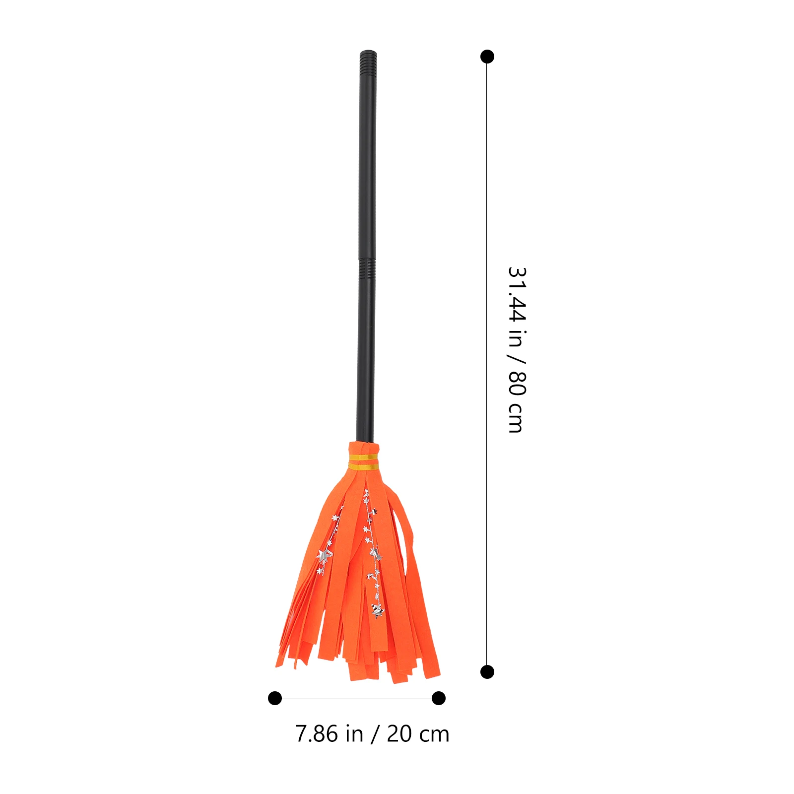 

3 Pcs Witch Broom Halloween Decoration Stick Cosplay Broomstick