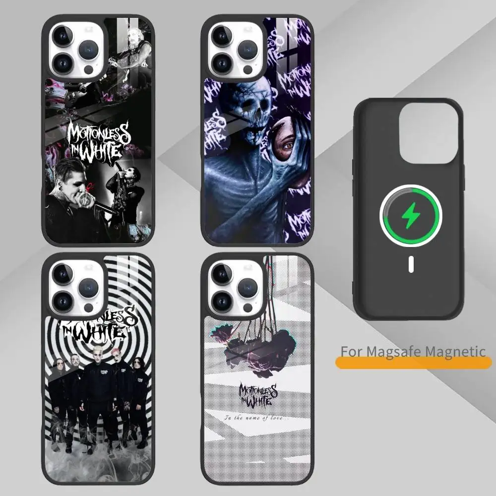 D-Motionless In W-White Phone Case For IPhone17,16,15,14,13 Plus,Pro Max Magnetic For Magsafe Wireless Charging