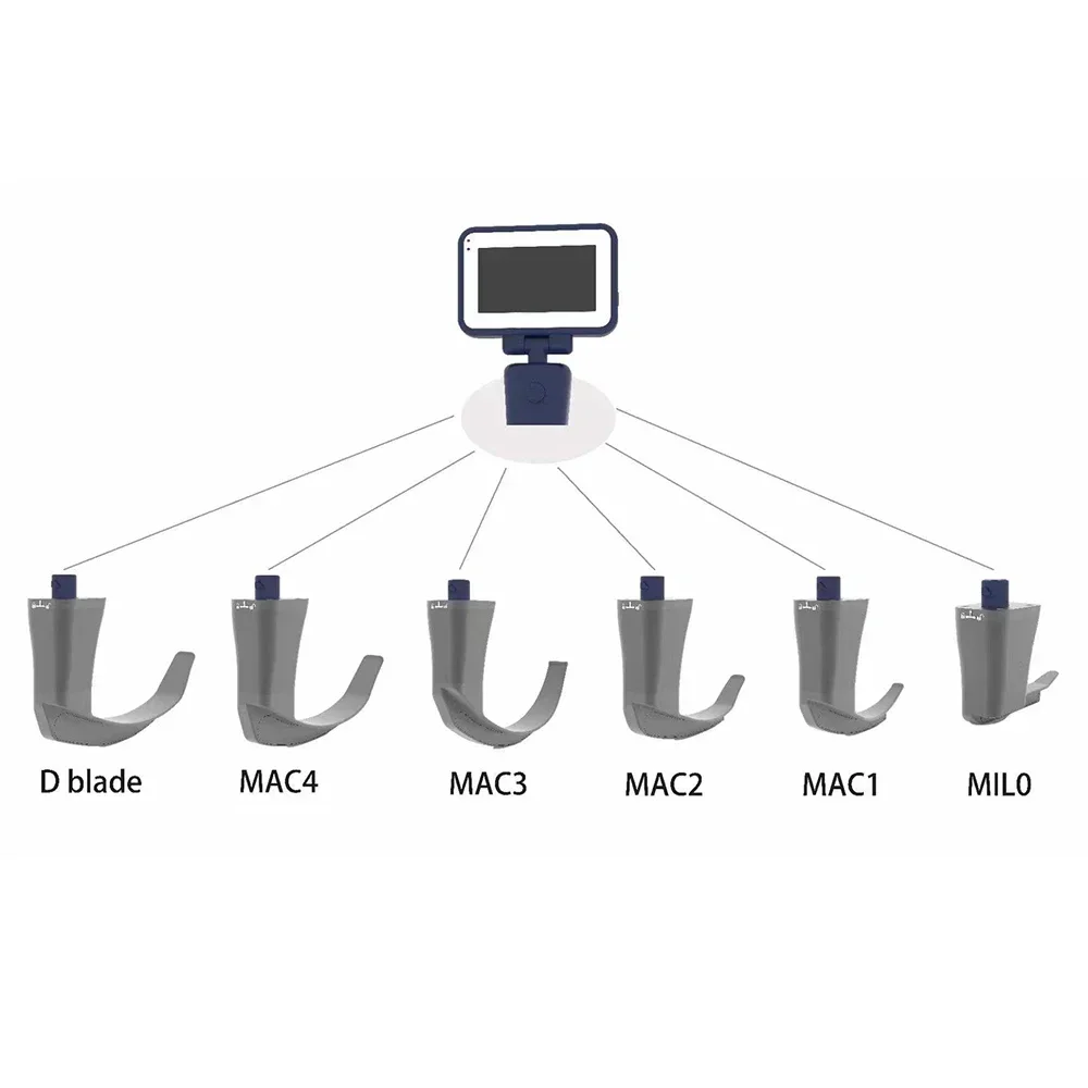 Video Laryngoscope Reusable Sterilizable Blades 3.0 in color TFTLCD Digital Video Laryngoscope 6 Stainless Steel Blades Optional