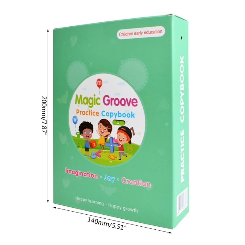 Magic Practice Copybook 5Books พร้อมปากการีฟิล, สมุดโน้ตแบบใช้ซ้ำได้