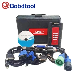 For Inline 7 Multilingual Detection Truck Fault Diagnosis Instrument Truck V8.7/V9.0INLINE 7 Data Link Adapter Diagnostic Tool