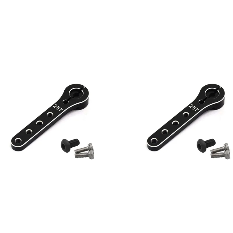 

AS96-2Set 56Mm 25T Metal Servo Arm Extension Servo Horn For 1/10 RC Crawler Car Boat Futaba HSP Wltoys Axial SCX10 Traxxas,2