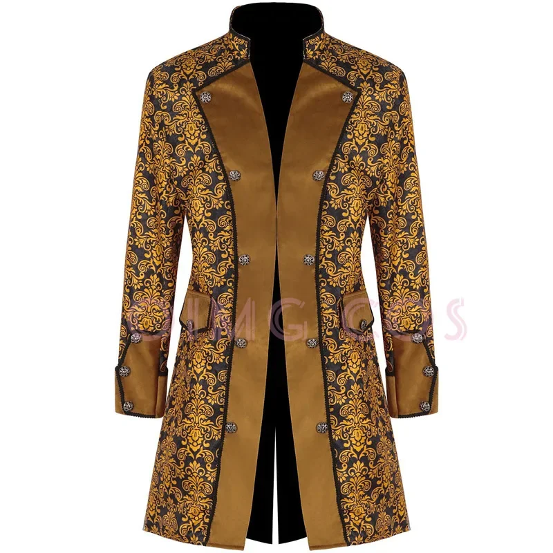 

Men's Coat Steampunk Retro Men's Uniform Stand Clothing Clothing Collar Tailcoat