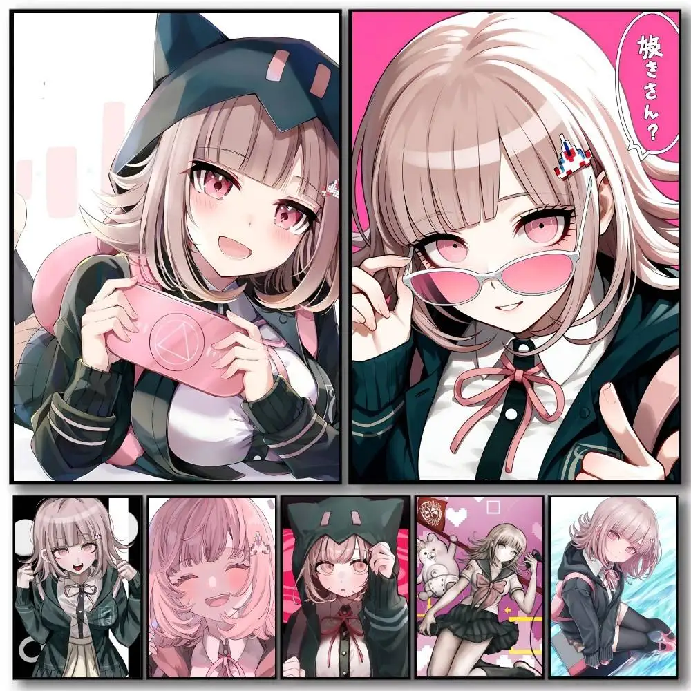 Nanami Chiaki Super Danganronpa 2 Poster and Prints Wall Art Pictures for Modern Bedroom Game Room Home Decor