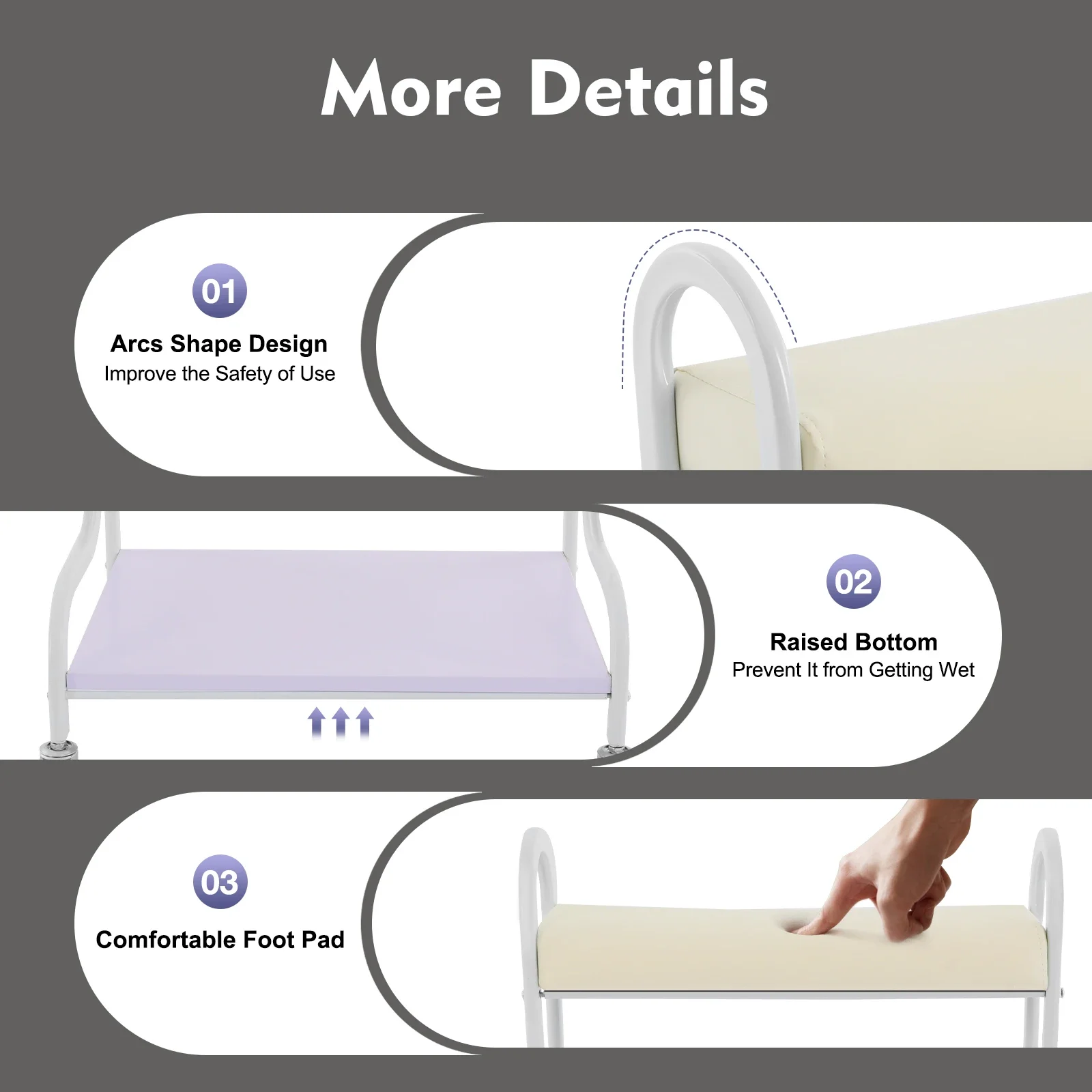 Wózek do salonu kosmetycznego z białym koszem do pedicure na kółkach, wózek spa z kółkami do przechowywania, organizer do salonu kosmetycznego, sprzęt.