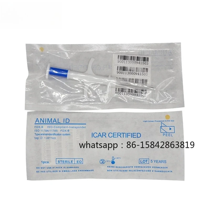 30pcs2 .12*12 1.4*8 MM Rfid Microchip Animal Mini Syringe Pet Syringe EM4305 FDX-B 134.2KHz RFID Glass Tag Pet Animal Dog Tags