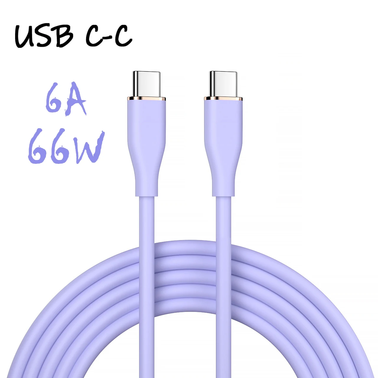 UGOURD Flüssigsilikon USB-Typ C auf C Schnellladekabel 66 W USB auf C PD 60 W 45 W 27 W für Huawei SCP Xiaomi iPhone 15 16 Pro Max