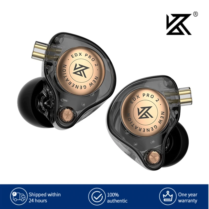 

Наушники KZ EDX PRO 2 Dynamic In-Ear HIFI DJ с шумоподавлением, 3.5 мм и опциональным разъемом Type-C