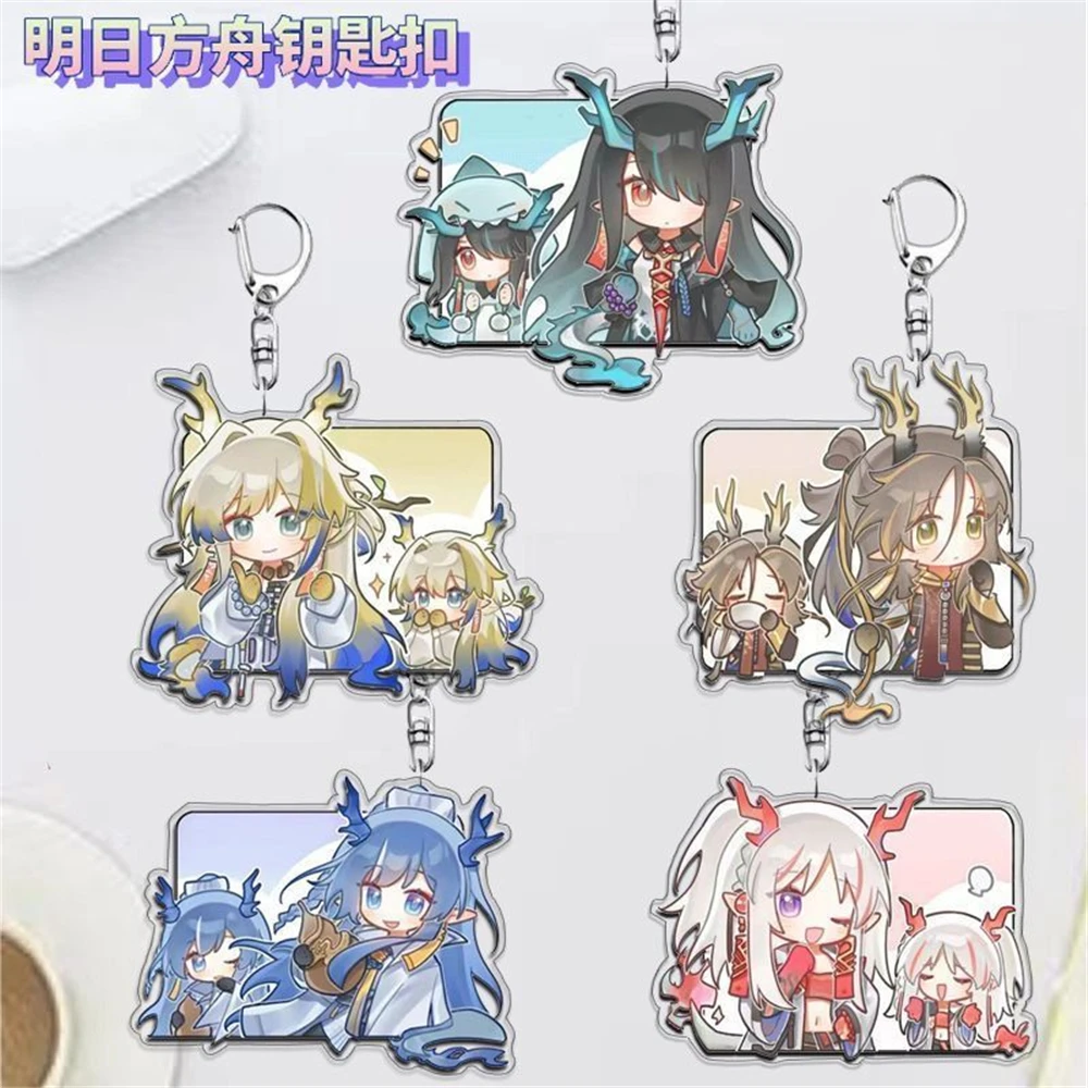 

Игра Arknights Ling Shu Dusk Nian Ji Косплей Костюм Акриловые брелки Брелок Опора Рождественский подарок