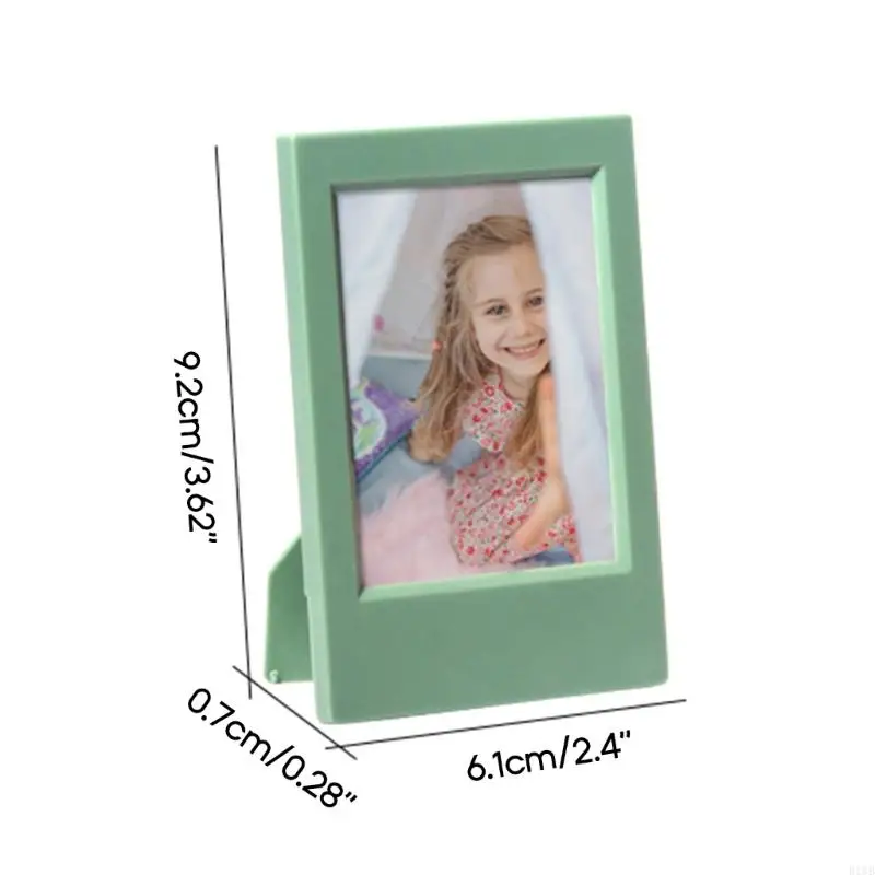 R1wb 3 polegadas Mini molduras fotográficas para PhotoCard Display Stand Stand Decorações casa