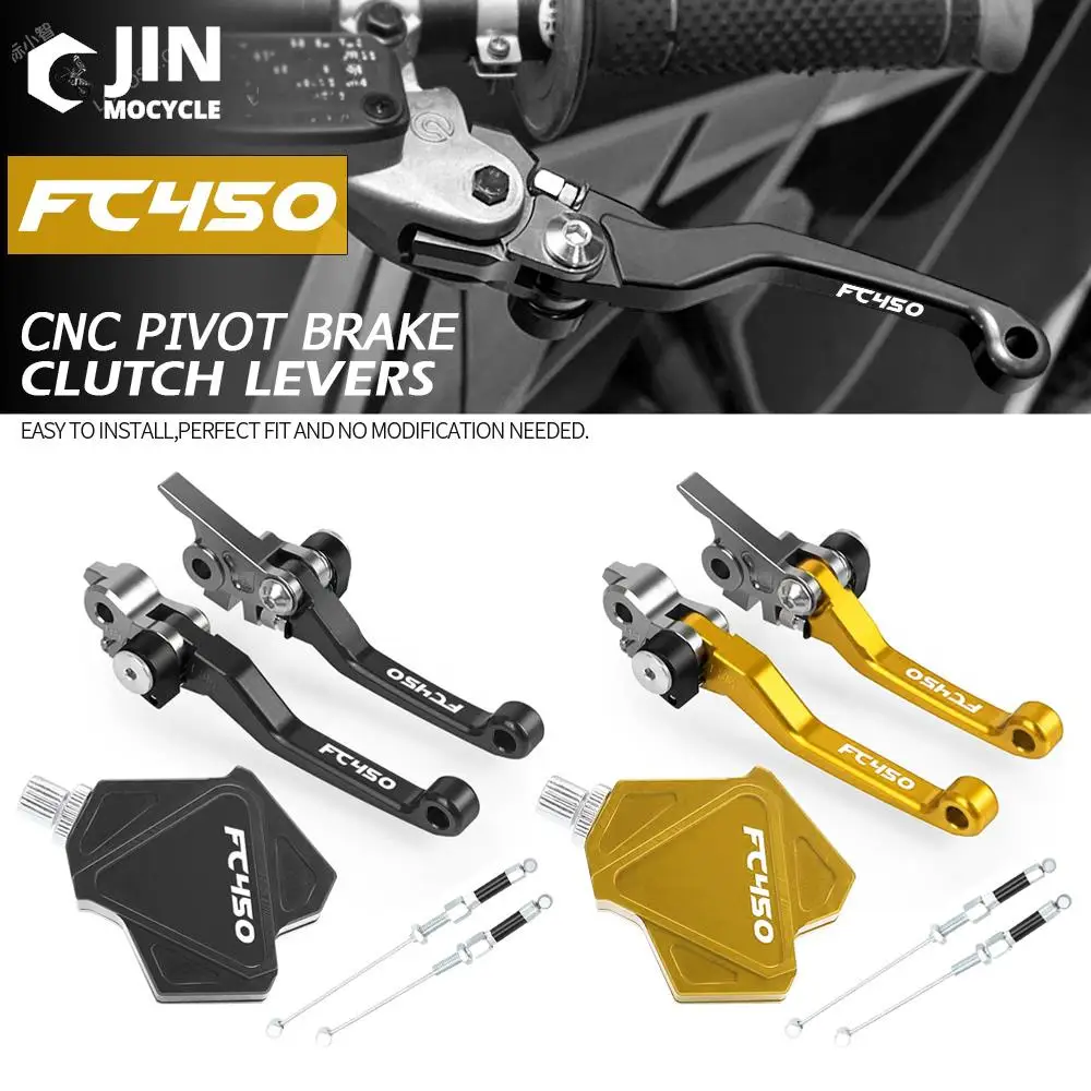 

Dirt Bike CNC Brake Clutch Levers Stunt Clutch Pull Cable Lever Replacement Easy System For HUSQVARNA FC450 2016 2017 2018 2019