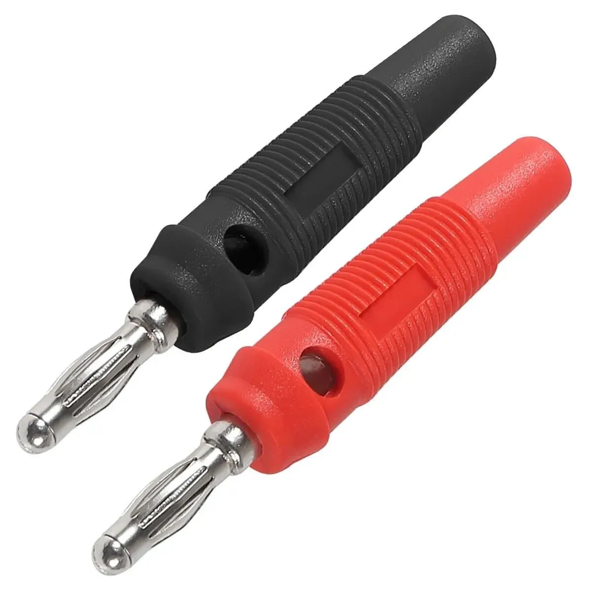 10Pcs 4mm Banana Plugs Male, 32A High Current Screw-Type & Stackable - Great for Speaker Cable Adapters