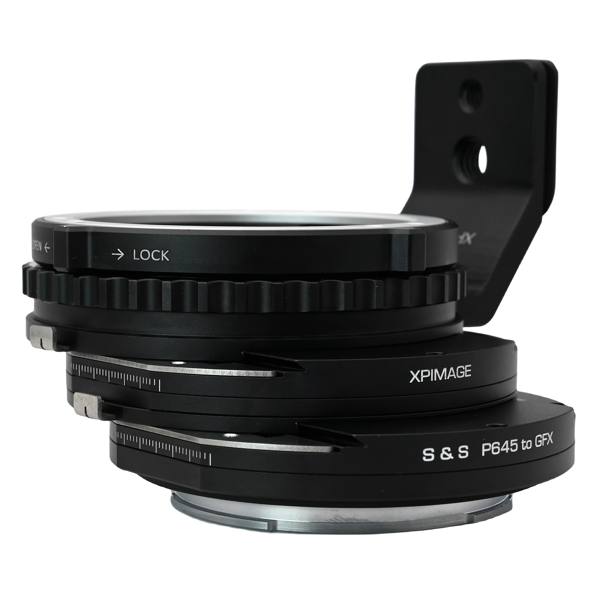 

XPIMAG Double Shift Lens Mount Adapter Ring Compatible with Pentax 645 Lens to Fujifilm GFX Camera