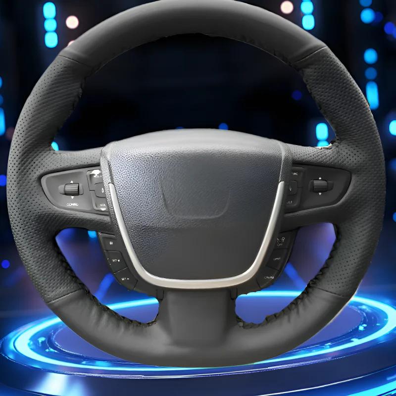 

for Peugeot 508 11-17Year Hand-stitched steering wheel cover lightweight and breathable, full coverage modification design