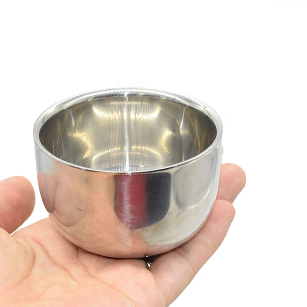 

1Pcs Stainless Steel Shaving Container High Grade Material Barber Tool Shaving Foaming Bowl Stainless Steel Foaming Bowl